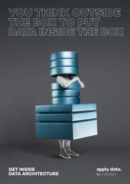 Data Architecture Figur designed u fotografiert von Werbeagentur Silly Berlin für Werbekampagne. 