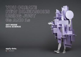 Data Science Figur designed u fotografiert von Werbeagentur Silly Berlin für Werbekampagne. 