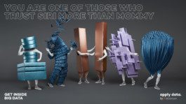 Fünf Figuren in Data Suits designed u fotografiert von Werbeagentur Silly Berlin für Werbekampagne. 